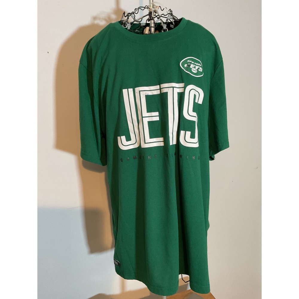 New Era New York Jets NFL Combine Training T-Shirt Mens XL Green Short Sleeve